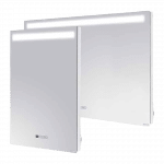 Radiateur miroir de salle de bain, technologie infrarouge, avec éclairage led